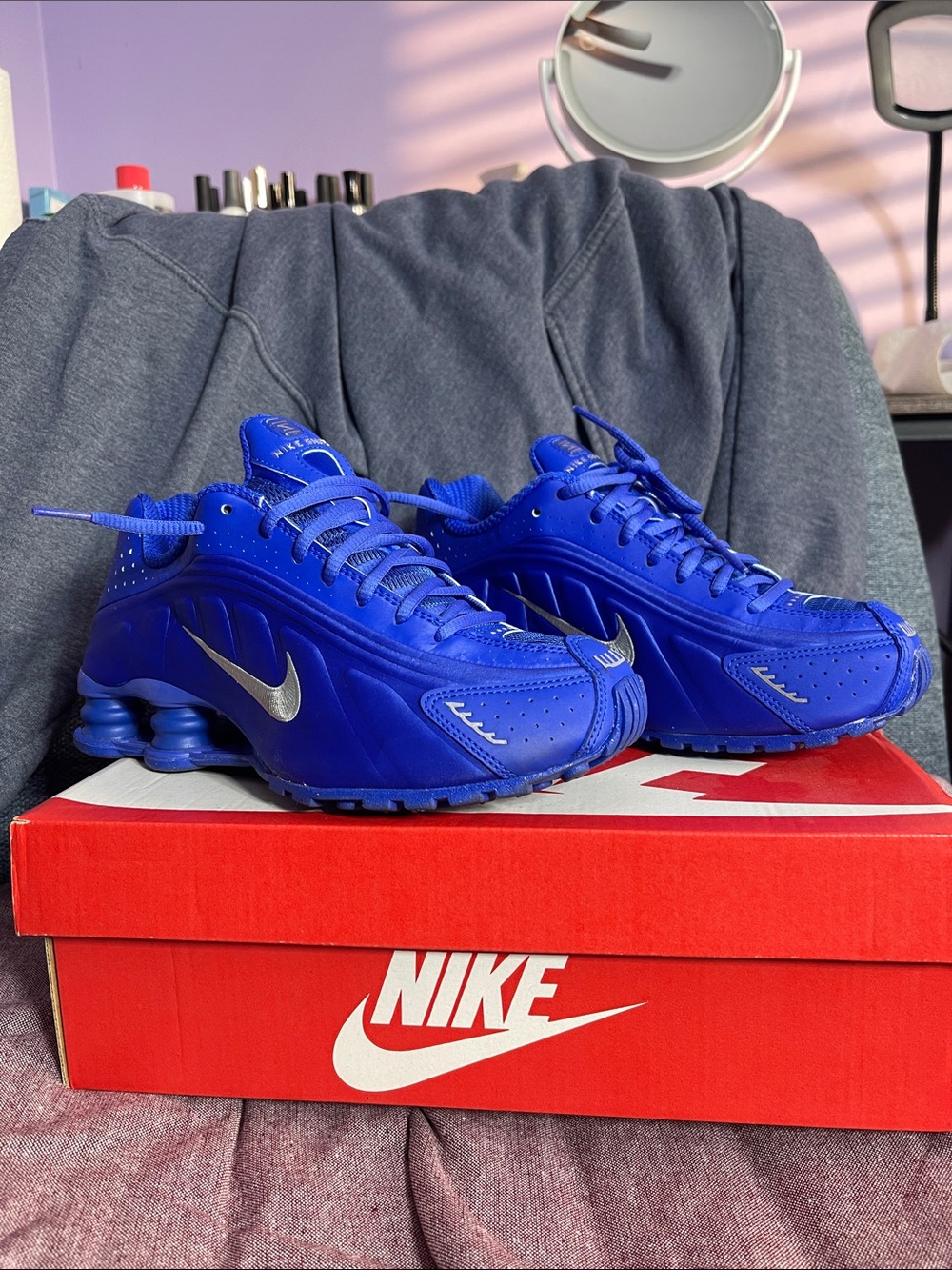 Women’s Nike Shox R4 Racer Blue shoes size 6.5